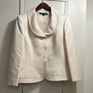 Albert Nipon Cream Women's Jacket